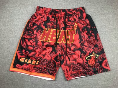 NBA Miami Heat tigers year just don shorts Rouge